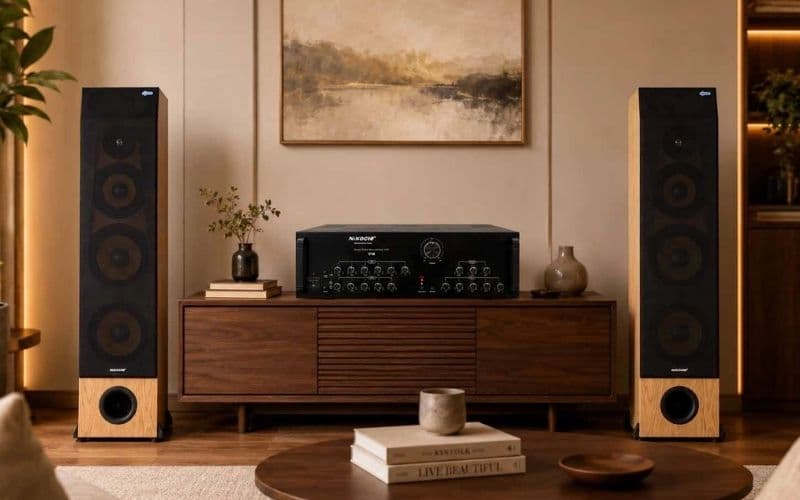 loa cột công suất lớn cho không gian biểu diễn nhỏ