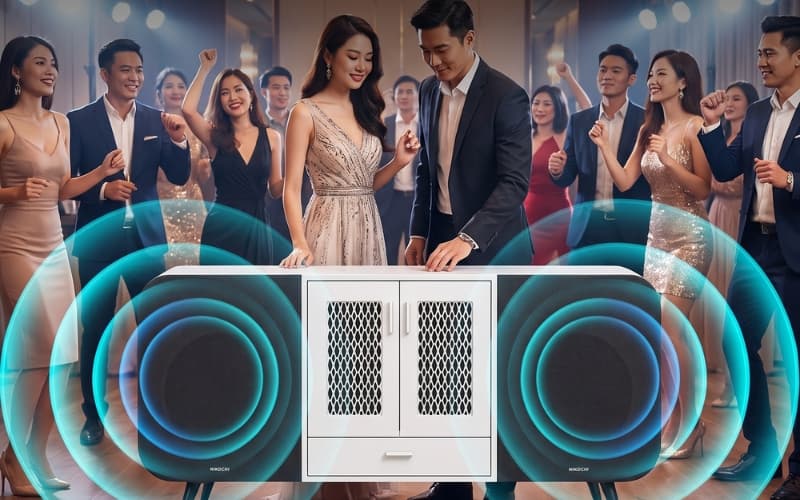 Loa karaoke công suất lớn cho nhóm 10 đến 20 người