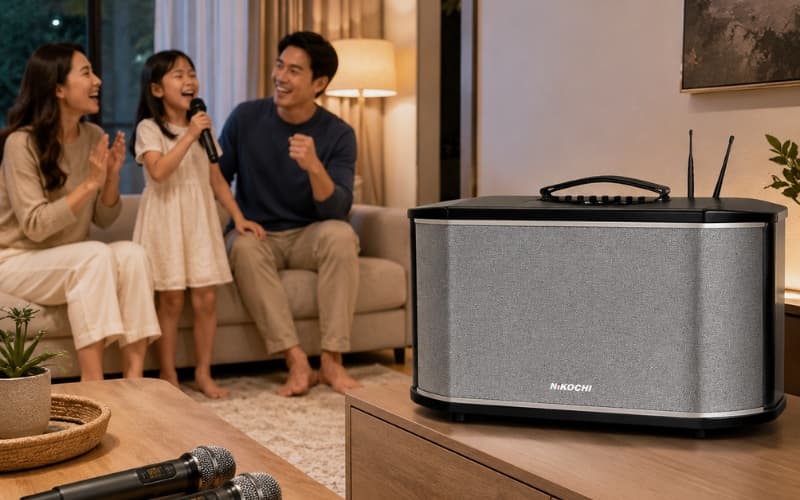 Loa active dùng cho nghe nhạc và karaoke gia đình