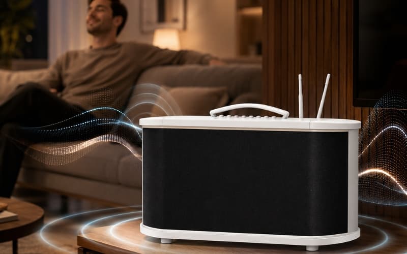 chọn loa active cho phòng khách 20 đến 30 mét vuông